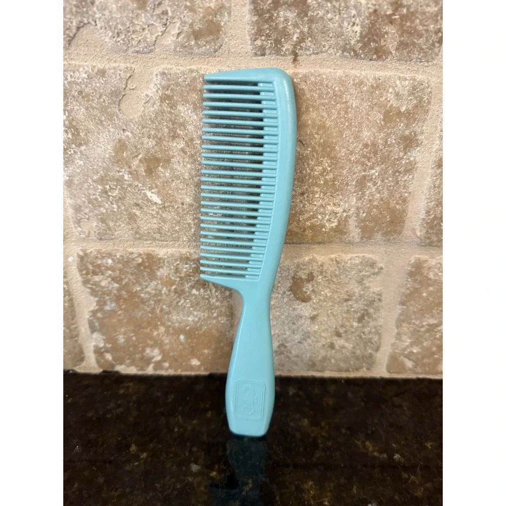 Blue Detangling‎ Comb Avon Vintage Seahorse 8 in with Handle 1970s Long/Wet Hair